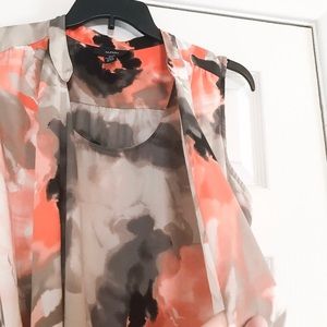 Alfani Tops - Alfani Floral Abstract Draped Blouse Alfani Tops - Alfani Floral Abstract Draped Blouse